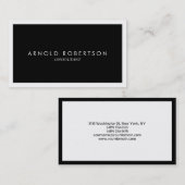 Gewoon zwart wit, grafisch Visitekaartje (Voorkant / Achterkant)