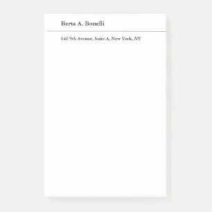 Gewoon zwart-wit minimalistisch modern post-it® notes