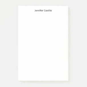 Gewoon zwart-wit minimalistisch modern post-it® notes