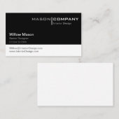 Gewoon zwart-wit Visitekaartje (Voorkant / Achterkant)