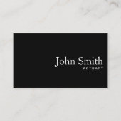 Gewoon zwarte QR-code minimalistisch bijkantoor Visitekaartje (Voorkant)