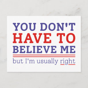 Gewoonlijk juist briefkaart