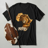 Geworteld in Afrika Leeuw Tri-Blend Shirt