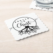 Geworteld in Christus Kartonnen Onderzetters (Gebogen)