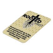 Geworteld in Christus Kolossenzen 2:7 Bijbelvers Magneet (Linkerzijde)