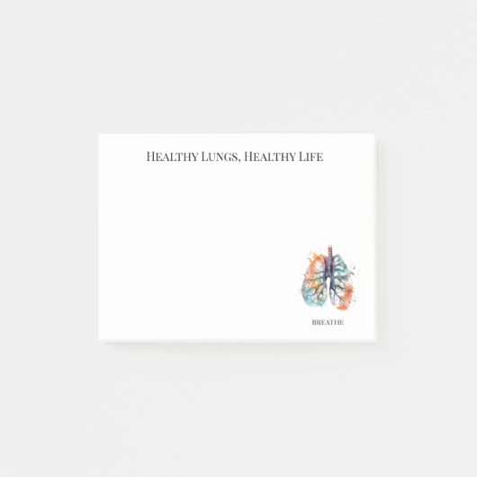 Geworteld in de adem, op maat post-it® notes (Voorkant)