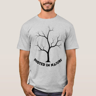 Geworteld in de natuur Kale boom silhouet esthetis T-shirt