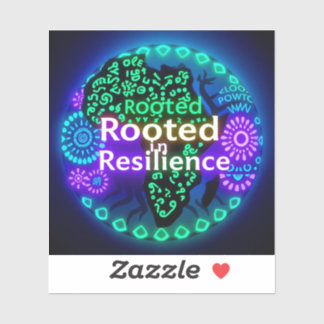 Geworteld in de sticker van Resilience