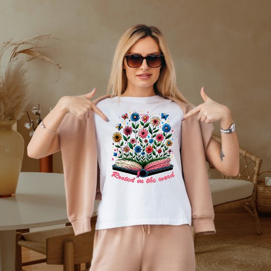 Geworteld in de woorden t-shirt