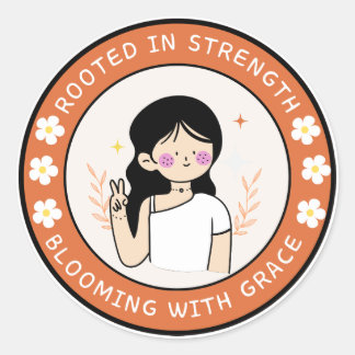 Geworteld in een sterke Sticker