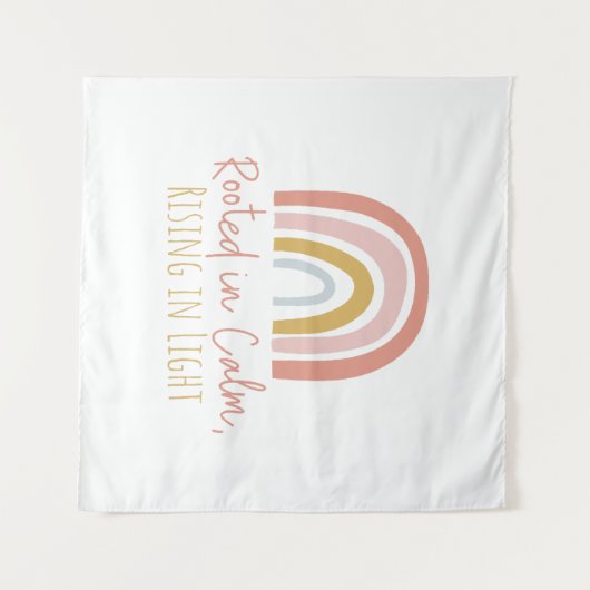 Geworteld in kalm canvas - Muurprint Wandkleed (Voorkant (horizontaal))