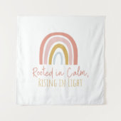 Geworteld in kalm canvas - Muurprint Wandkleed (Voorkant)