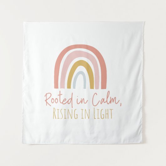 Geworteld in kalm canvas - Muurprint Wandkleed (Voorkant)