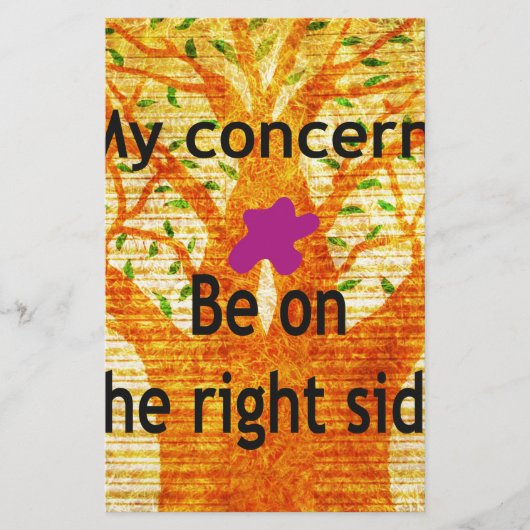 Geworteld in Rechtvaardigheid Baobab Perspectief Briefpapier (Voorkant)