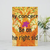 Geworteld in Rechtvaardigheid Baobab Perspectief Briefpapier (Staand voorkant)