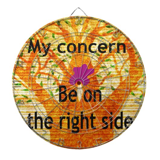 Geworteld in Rechtvaardigheid Baobab Perspectief Dartbord (Voorkant)