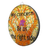 Geworteld in Rechtvaardigheid Baobab Perspectief Dartbord (Voorkant Rechts)