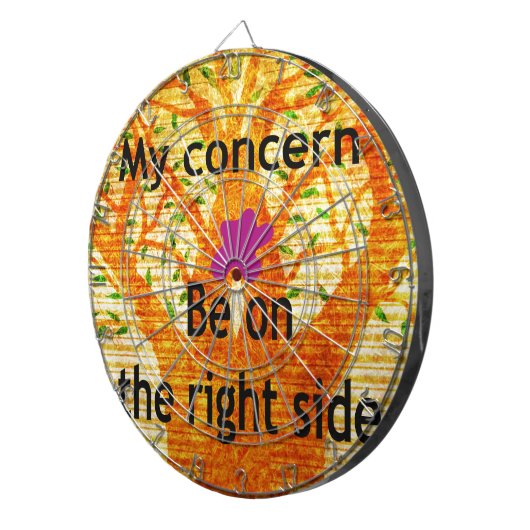 Geworteld in Rechtvaardigheid Baobab Perspectief Dartbord (Voorkant Rechts)