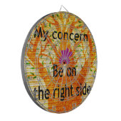 Geworteld in Rechtvaardigheid Baobab Perspectief Dartbord (Voorkant Links)