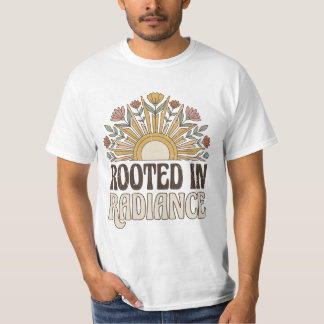 Geworteld in Stralende Retro Zon Boho T-Shirt