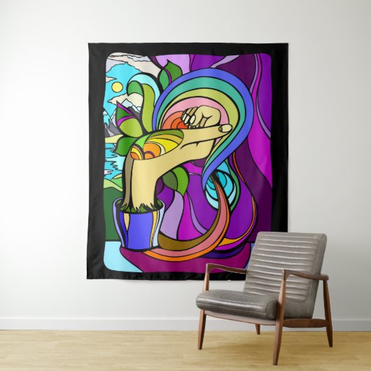 geworteld potentieel wandkleed (In situ)