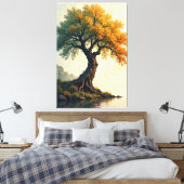 gewortelde sereniteit canvas afdruk (Insitu (Slaapkamer))