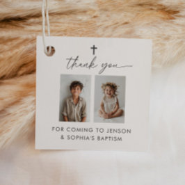 Gewrichtsdoop 2 Foto Bedankjes Labels