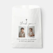 Gewrichtsdoop 2 Foto Bedankzakje (Voorkant)