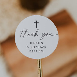 Gewrichtsdoop Ronde Sticker