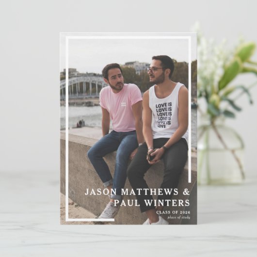 Gewrichtsviering van het Afstuderen Afstuderen Kaart (Staand voorkant)