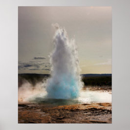 Geyser IJsland Foto Poster