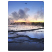 Geyser Roke op Sunset Klembord (Achterkant)