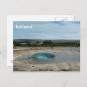 Geyser sur le point d'éclater ! carte de voeux (Devant / Derrière)