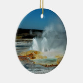 Geysers van geelsteen keramisch ornament (Rechts)