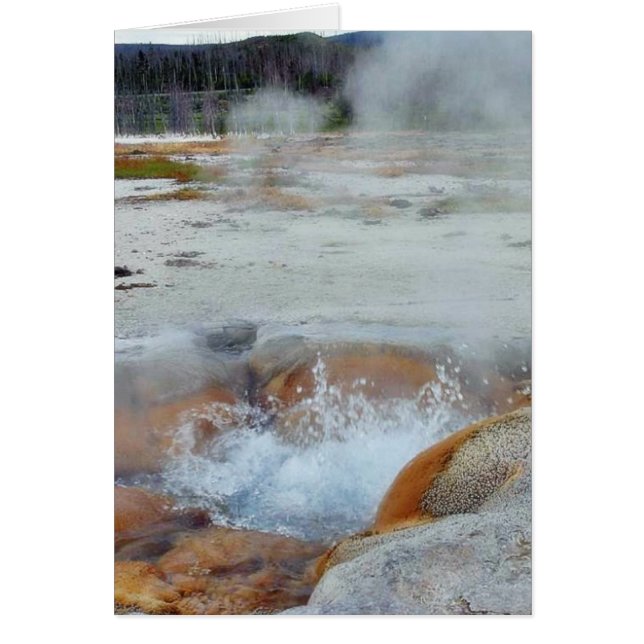 Geysers Vapeur Bouillant Yellowstone (Devant)