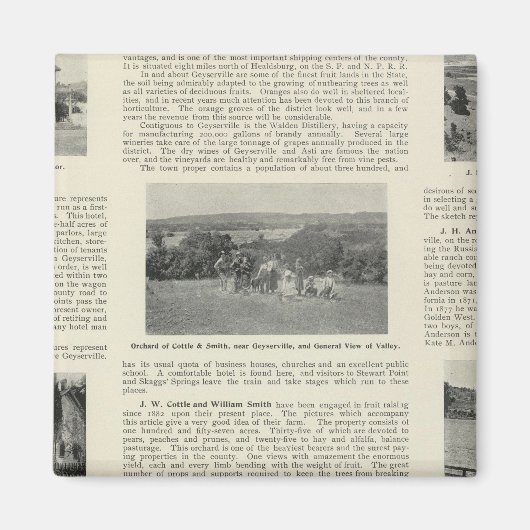 Geyserville, Californië Magneet (Voorkant)