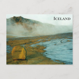 Geysir IJsland reisfoto Briefkaart