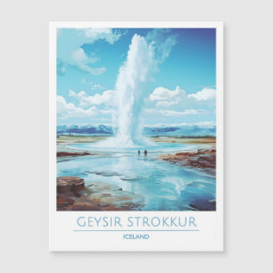 Geysir Strokkur IJsland Vintage Reis
