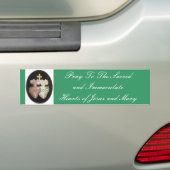 GEZACHTE EN IMMACULEERDE HARTEN BUMPERSTICKER (Op auto)