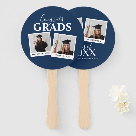 Gezamenlijk Afstuderen | 2 Foto Handwaaier (Voorkant en achterkant)