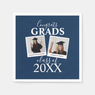 Gezamenlijk Afstuderen   2 Foto Napkins Servet