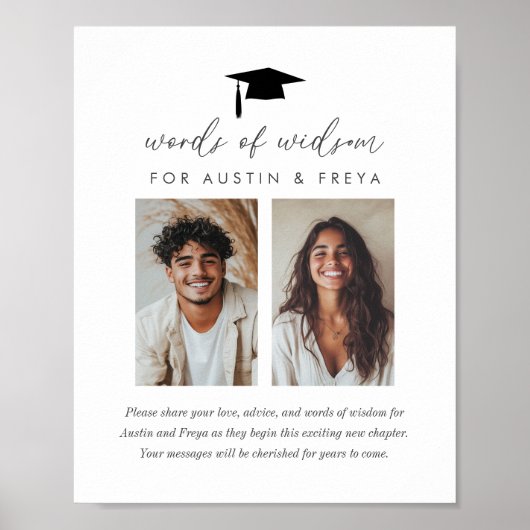 Gezamenlijk Afstuderen Woorden van Wijsheid Poster (Voorkant)