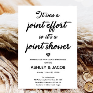 Gezamenlijk Baby shower van de gezamenlijke inspan Kaart