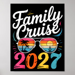 Gezamenlijke cruise 2027 zomervakantie bijpassende poster