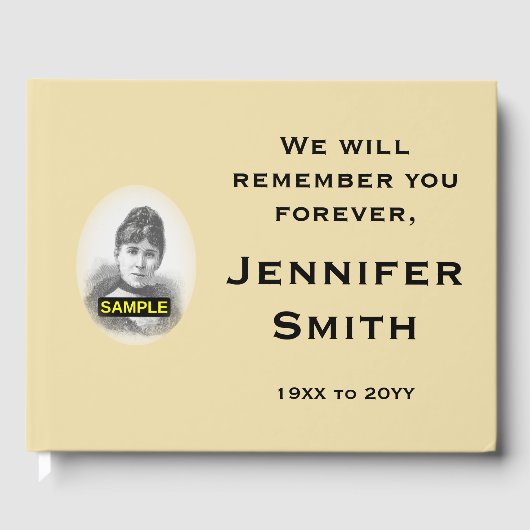 Gezamenlijke en gepersonaliseerde herinneringen ga gastenboek (Voorkant)