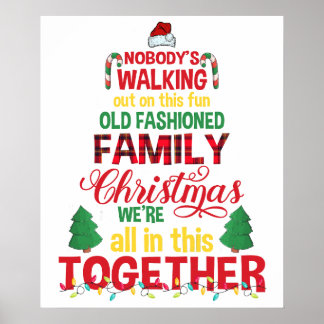 gezamenlijke kerst met familie poster