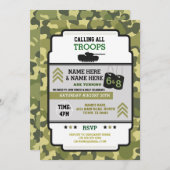 Gezamenlijke Leger Militaire Verjaardag Twee Gedee Kaart (Voorkant / Achterkant)