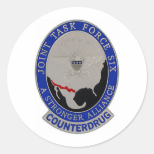 GEZAMENLIJKE TASK FORCE 6 RONDE STICKER