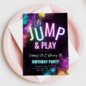 Gezamenlijke Trampoline Party uitnodiging