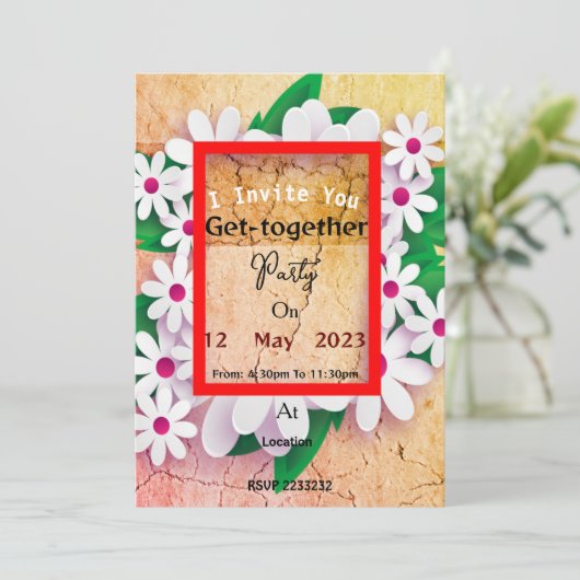 Gezamenlijke uitnodiging (Staand voorkant)